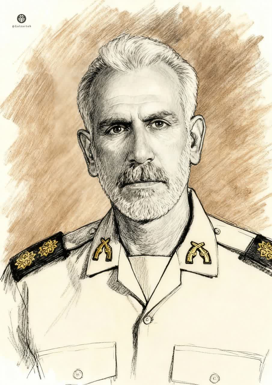 تصویرسازی چهره شهید ستار صفری